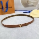 2.0Cm Louis Vuitton Lv Belt, Double-Sided Top-Grain Cowhide Leather, Length: 75.