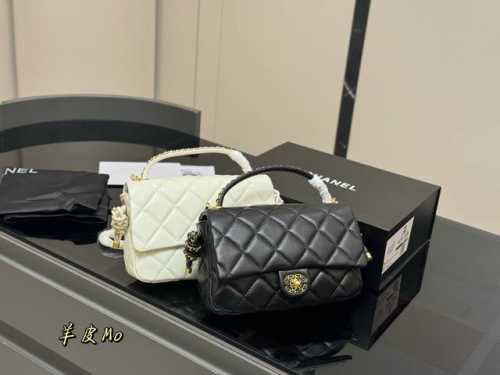 Folding box Chanel letter handle Woc fortune bag Versatile classic Exquisite on