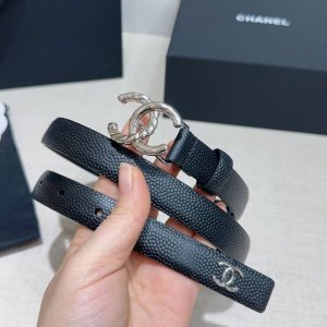 2.0cm Chanel belt, double-sided top-grain cowhide with pearl pattern, lengths: 7