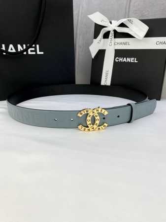 Width 3.0 Cm Chanel Imported Soft Calfskin Leather With Gold And Silver Patterne - Click Image to Close