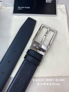 montblanc Montblanc width 3.5cm using top layer cowhide boutique pin buckle head