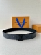 4.0 wide Lv Dimension double-sided belt is designed by creative director Pharrel