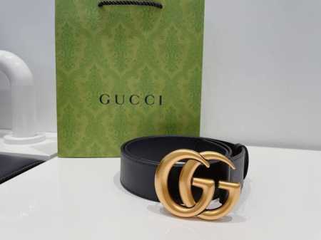 Gucci Couple Belt with Full Packaging Gift Box, Double G Buckle Calfskin Belt, - Click Image to Close