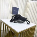 Highest quality, original, and original Mini Saddle Bag. Beige and black Obliqu