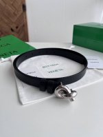 Bv 2025 Newest Women's Flat Waist Belt, Double-sided Italian Calfskin with Rope