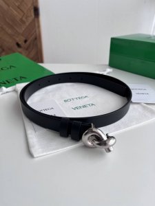 Bv 2025 Newest Women's Flat Waist Belt, Double-sided Italian Calfskin with Rope