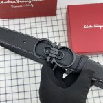Ferragamo Belt 35Mm Imported First Layer Leather. Specialty Stitching With New S