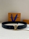 3.4 Width Lv Trunk Double-Sided Belt Crafted From Grained Leather For A Modern D