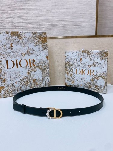 Dior New Waist Belt Meticulously Crafted From Black Smooth Calf Leather, Featuri