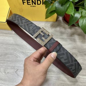 Special Fendi Fendi Counter Same Style Width 4.0Cm Double Ring Reversible Belt F