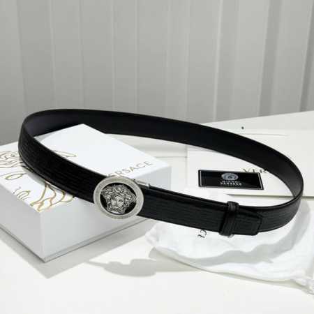 Versace can be worn for business casual or formal wear! 3.5cm latest buckle, pol - Click Image to Close