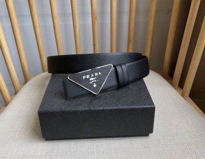 Prada The Latest Model From Prada. This Buckle Belt Is From The Versatile Modula