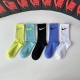 Special Packaging Nike New Mid-Length Slouch Socks! Five pairs per box, same sty