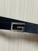 3.5 wide lychee embossed. Double-sided imported leather, with exquisite rotating