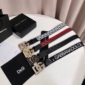 Dolce & Gabbana's new calfskin belt, an elegant and simple accessory, adorned w