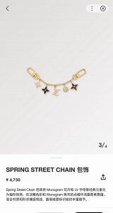 LV Keychain Official Website M01188 Bag Charm Spring Street Chain bag charm tran