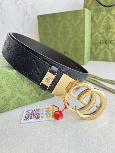 Product Name: Gucci Original Belt Model: Buckle, Pure Copper Buckle, Top-Grain