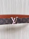 Flowergram Reversible Belt: This belt combines Monogram canvas and Monogram embo