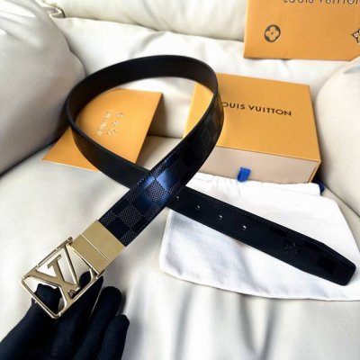 L0Uis Vuitt0N This season's new men's original belt width 35mm double-sided impo