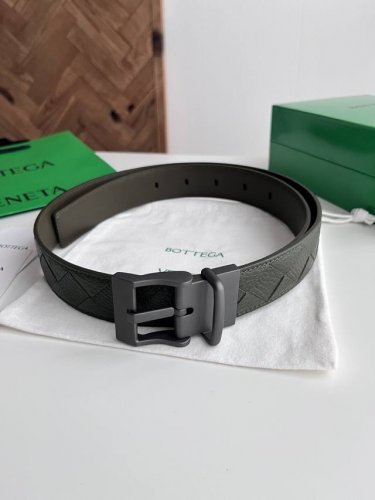 -Bv 2025 latest reversible men's braided belt. Handmade Intreccio large plaid wo