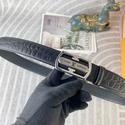 Half-Point Lv Special Leather Belt Automatic Belt Series, Original Factory Premi