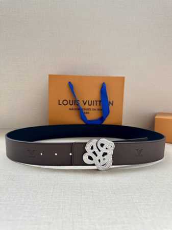 4.0-Inch-Wide Lv Dynasty Double-Sided Belt Debuted At Pharrell Williams' Men's W - Click Image to Close
