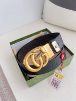 Product Name: Gucci Original Belt/Leather Bag Model: Hook buckle, pure copper bu