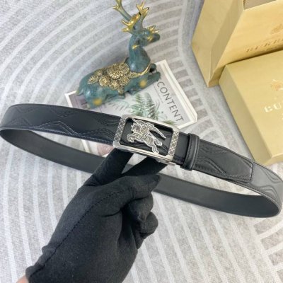 Burberry Special Leather Belt Automatic Belt Series, Original Hardware Premium S