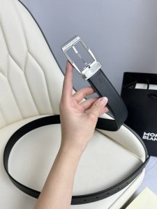 Special Montblanc Width 3.5 Cm, Made From Top-Grain Leather, Premium Needle-Styl