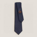 Official new H-letter men's tie, rare. Herm