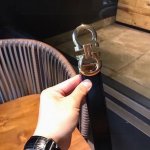 Fila belts, also known as "wealth belts," are known for their 8-shaped buckle, w