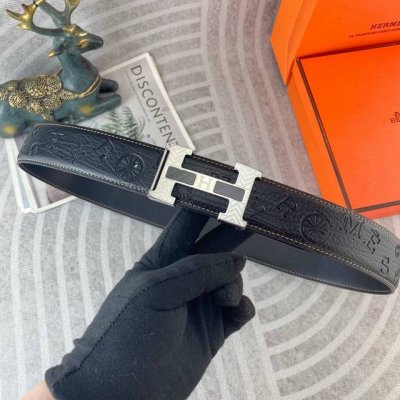 Hermes Special Leather Belt Series Original Hardware Boutique Stainless Steel Bu