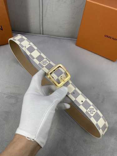 3.0 wide Lv Timeless belt features a slim leather strap with Elements logo pin b