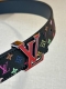 3.0 Wide Lv Double-Sided Belt Made Of Stitched Leather And Small Black And White