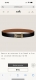Special Edition H Au Carre With Metal Hardware And Togo Leather Strap, 32Mm, Gol