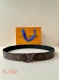 3.4 Wide Lv Double-Sided Belt Crafted From Genuine Leather In A Modern Design, A
