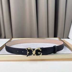 Special D&G Belt New Style Fine Copper Hardware Buckle, Original Lizard Pattern