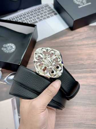 Croce S925 Authentic Quality Imported Calf Leather Belt! Width: 3.8 Cm. - Click Image to Close