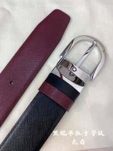 montblanc Montblanc width 3.5cm using top layer cowhide boutique pin buckle head