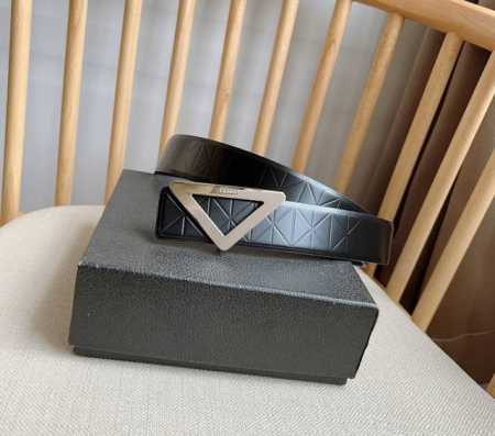 Prada: This latest Prada belt is crafted from exquisite glossy embossed leather - Click Image to Close