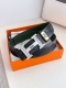 Product Name: Herm S Belt, Original Single Model: Buckle, Classic Pure Steel Buc