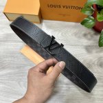 Lv. Louis Vuitton 40Mm Wide Double-Sided Genuine Calf Leather With A Single Rhod