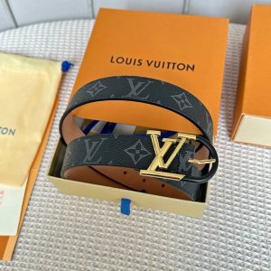 Original Packaging 1.0 L0Uis Vuitton New Season Women's Original Belt, 30mm Widt