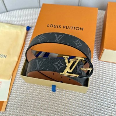 Original Packaging 1.0 L0Uis Vuitton New Season Women's Original Belt, 30mm Widt