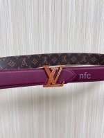Flowergram Reversible Belt: This belt combines Monogram canvas and Monogram embo