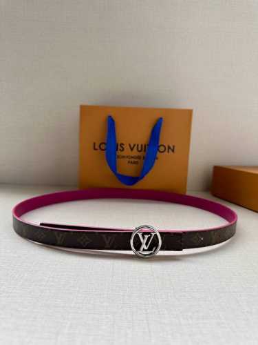 Women's 2.0 Wide Lv Iconic Double-Sided Belt New Model With Iconic Iconic Buckle