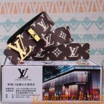 Belt: Lv Louis Vuitton original cowhide belt Men's belt: Material 100% first-lay