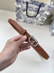 Width 2.0 Cm Dior This Flat Wireless Belt Features A Saddle Design With Double-S