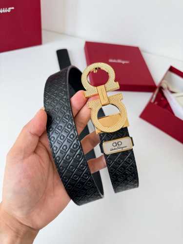 Product Name: Ferragamo Belt, Original Single Belt Model: Hook, Classic Buckle