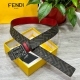 Fendi Official Store Same Style, 4.0 Cm Wide, Double-Ring Reversible Belt With F